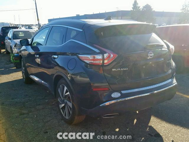 2017 NISSAN MURANO S SL PLATINUM SV SALVAGE Salvage Damaged Cars