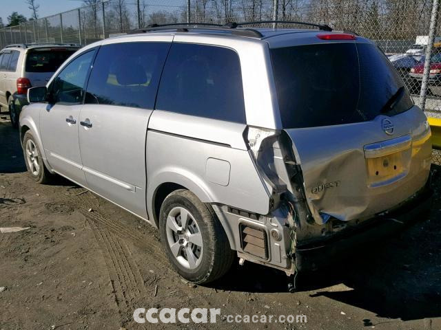 2008 NISSAN QUEST S; SE; SL SALVAGE | Salvage & Damaged Cars for Sale